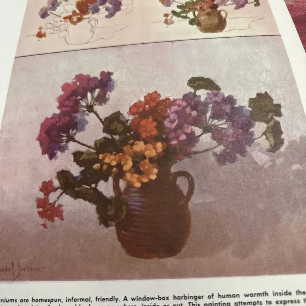 Vintage Walter Foster Art Book‎ How Claude Parsons Paints Flowers Vintage